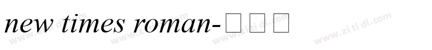 new times roman字体转换